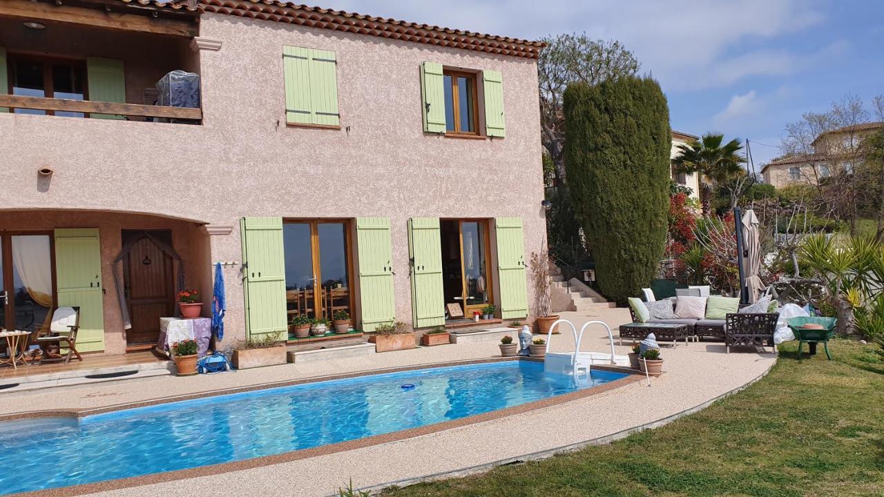 Studio-Mezzanine Dans Villa Cagnes-sur-Mer Kültér fotó